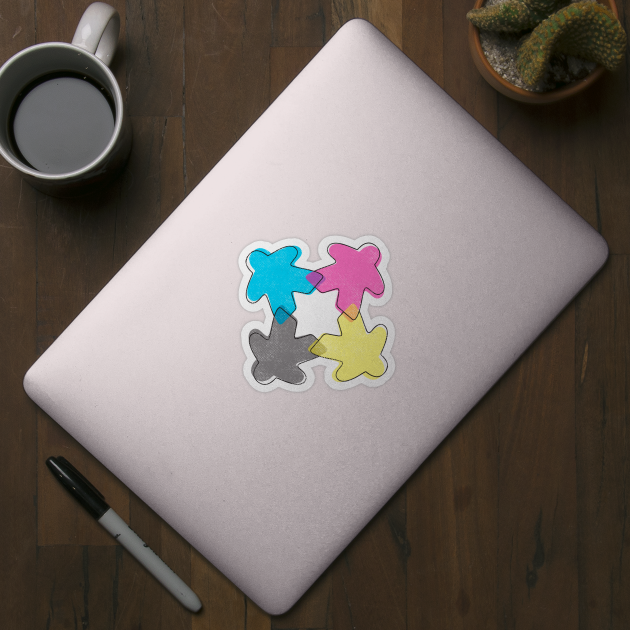 CMYK Meeple by east coast meeple